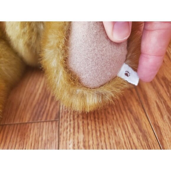 Boyds Bear Stuffed Animal Plush Bear Red Bow Teddy Bear Pellet Filled Sits EUC - Picture 5 of 13